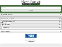 Tablet Screenshot of northfranklinfcu.org